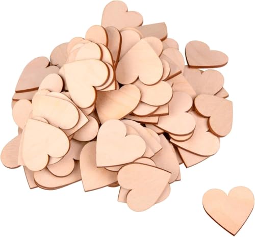 ProArts 50 Stück Birkenholz Holzherzen Hochzeit Naturholzscheiben, Holzherz Deko 5x5cm, Geschenkanhänger zum Basteln, Holzdeko für eine Party, Jubiläum ProArts 50 Stück Birkenholz Holzherzen Hochzeit Naturholzscheiben, Holzherz Deko 5x5cm, Geschenkanhänger zum Basteln, Holzdeko für eine Party, Jubiläum von ProArts