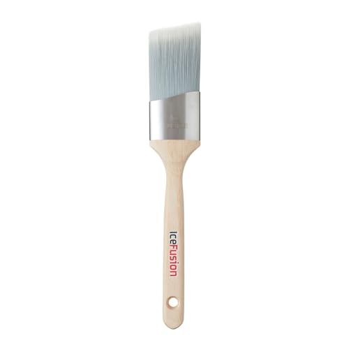 ProDec Advance Ice Fusion Angle Oval Trade Synthetischer Pinsel zum Malen mit Dispersions-, Glanz-, Satinfarben, ideal für Sockelleisten, Architraven und andere geformte Oberflächen, 50 mm von ProDec Advance