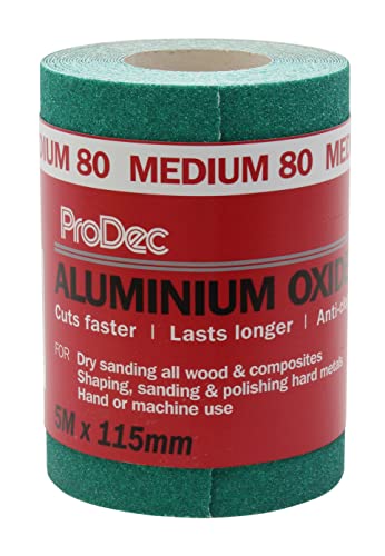 ProDec Schleifpapier, Körnung 80, mittelfein, Aluminiumoxid, 5 m x 115 mm, Rolle, grün, PAALV80 ProDec Schleifpapier, Körnung 80, mittelfein, Aluminiumoxid, 5 m x 115 mm, Rolle, grün, PAALV80 von ProDec