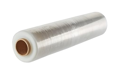 Paletten-Schrumpffolie, dehnbar, strapazierfähig, industrielle Frischhaltefolie, 400 mmx250 mx25 Mikrometer, transparente Verpackungsrolle für Gepäck, Umzug, Möbel, schützt starke Verpackung, 1 Stück Paletten-Schrumpffolie, dehnbar, strapazierfähig, industrielle Frischhaltefolie, 400 mmx250 mx25 Mikrometer, transparente Verpackungsrolle für Gepäck, Umzug, Möbel, schützt starke Verpackung, 1 Stück von ProTape