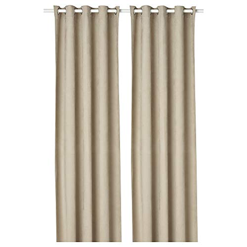 BIRTNA 1 Paar Vorhänge 145x300cm Beige von ProTuning