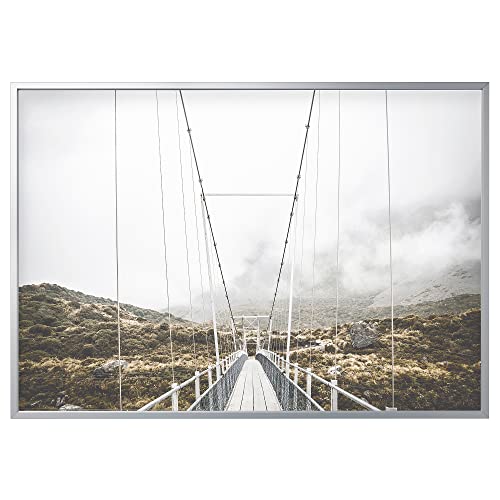ProTuning BJÖRKSTA Bild mit Rahmen 200x140 cm andere Seite der Brücke / alufarben von ProTuning
