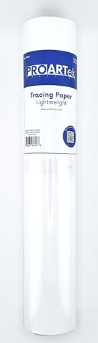Proartek Drafting PK00053 TP1250W1WP030N Transparentpapierrolle, 30,5 cm x 45,7 m, 2,5 cm Kern, transparente Oberfläche, geeignet für Bleistift, Tinte und Marker, 3,6 kg, Grundgewicht Proartek Drafting PK00053 TP1250W1WP030N Transparentpapierrolle, 30,5 cm x 45,7 m, 2,5 cm Kern, transparente Oberfläche, geeignet für Bleistift, Tinte und Marker, 3,6 kg, Grundgewicht von Proartek