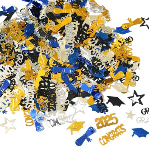 15g Konfetti für Abschlussfeier, Graduation Deko 2025, Bachelor, Ausbildung & Prüfung, Graduation Party Deko, Tischdeko, Geschenk zum Bestehen Mit Abschlusshut-Motiv 15g Konfetti für Abschlussfeier, Graduation Deko 2025, Bachelor, Ausbildung & Prüfung, Graduation Party Deko, Tischdeko, Geschenk zum Bestehen Mit Abschlusshut-Motiv von Probuk