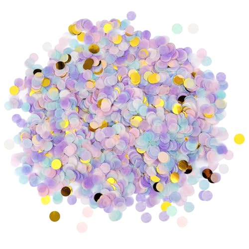5000 Stück Konfetti Tischdeko, 50g, 1cm Rund, Perfekt für Geburtstage, Hochzeiten, Baby-Shower & Silvester, Ideale Party-Deko für Tische, Geschenke & Ballons 5000 Stück Konfetti Tischdeko, 50g, 1cm Rund, Perfekt für Geburtstage, Hochzeiten, Baby-Shower & Silvester, Ideale Party-Deko für Tische, Geschenke & Ballons von Probuk