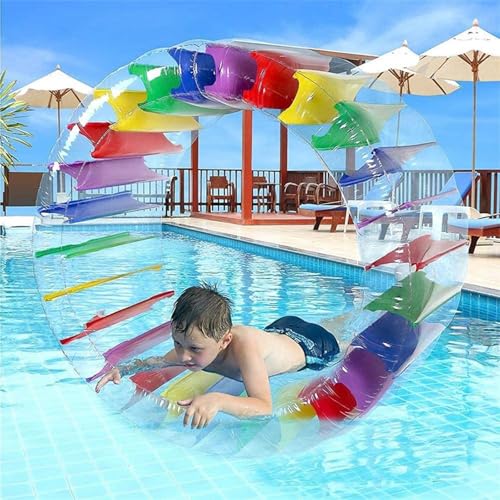 Aufblasbares Wasserrad für Pool, 120cm Schwimmbad-Spielzeug mit Luftpumpe, Schwimmrolle für Kinder & Erwachsene, Farbe Riese Schwimmbad-Spielzeug mit Luftpumpe, Wasserspielzeug für Wasserpartys Aufblasbares Wasserrad für Pool, 120cm Schwimmbad-Spielzeug mit Luftpumpe, Schwimmrolle für Kinder & Erwachsene, Farbe Riese Schwimmbad-Spielzeug mit Luftpumpe, Wasserspielzeug für Wasserpartys von Probuk