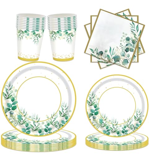 Grün Partygeschirr Set, 96 Stück Geburtstag Party Geschirr, Pappteller Kindergeburtstag, Serviert für 24 Gäste, Becher Servietten Pappteller Grün, Party Deko, Geburtstagsdeko Junge Mädchen Partys Grün Partygeschirr Set, 96 Stück Geburtstag Party Geschirr, Pappteller Kindergeburtstag, Serviert für 24 Gäste, Becher Servietten Pappteller Grün, Party Deko, Geburtstagsdeko Junge Mädchen Partys von Probuk