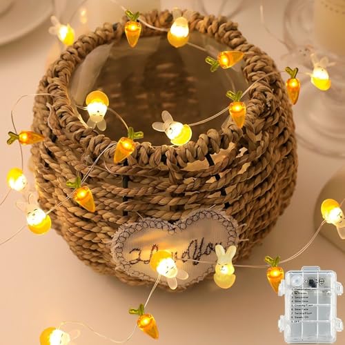 Probuk Oster Lichterkett,2M 20er LED Osterdeko Lichterkette,Osterküken Ostereier Lichterkette,Ostern Deko,Lichterkette Innen Batteriebetrieb für Tischdeko Ostern,Balkon,Garten Probuk Oster Lichterkett,2M 20er LED Osterdeko Lichterkette,Osterküken Ostereier Lichterkette,Ostern Deko,Lichterkette Innen Batteriebetrieb für Tischdeko Ostern,Balkon,Garten von Probuk