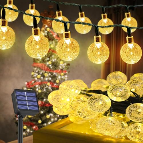 Solar Lichterkette Außen 5m 20 LED Kugeln, IP65 Wasserdicht, 8 Modi, Solarbetrieben, Lichterkette Solar Außen für Garten, Balkon, Terrasse, Party, Hochzeit, Weihnachten Deko,Warmweiß Solar Lichterkette Außen 5m 20 LED Kugeln, IP65 Wasserdicht, 8 Modi, Solarbetrieben, Lichterkette Solar Außen für Garten, Balkon, Terrasse, Party, Hochzeit, Weihnachten Deko,Warmweiß von Probuk