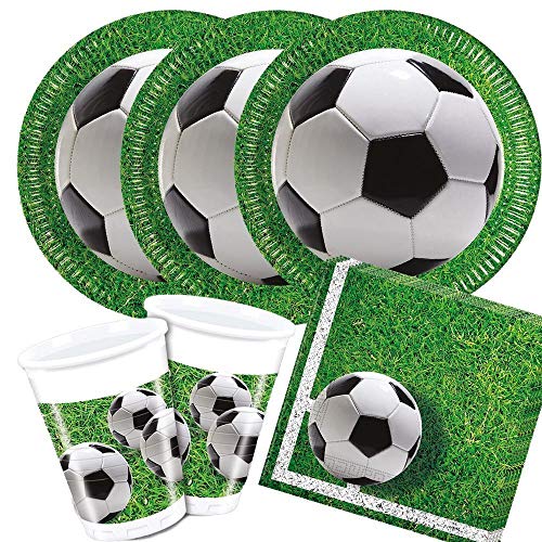 36-teiliges Party-Set Fußball Party - Teller Becher Servietten für 8 Personen 36-teiliges Party-Set Fußball Party - Teller Becher Servietten für 8 Personen von Procos