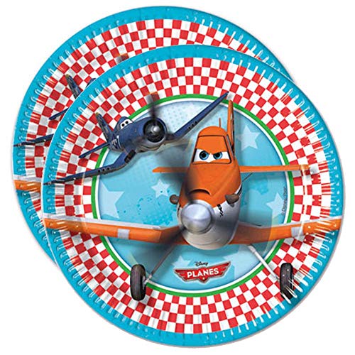 8 Teller * Planes * für Party und Geburtstag von Disney / Pixar // Kindergeburtstag Kinder Feier Fete Set Pappteller von Procos