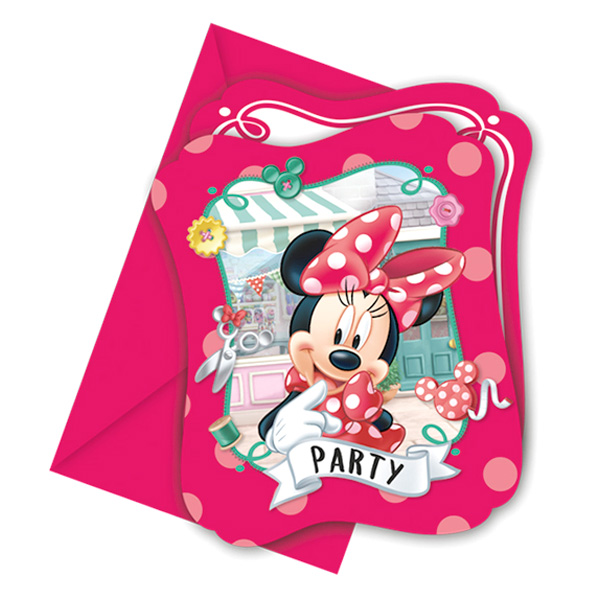8 Minnie Maus Einladungen für Kindergeburtstag inkl. Umschläge 8 Minnie Maus Einladungen für Kindergeburtstag inkl. Umschläge von Procos