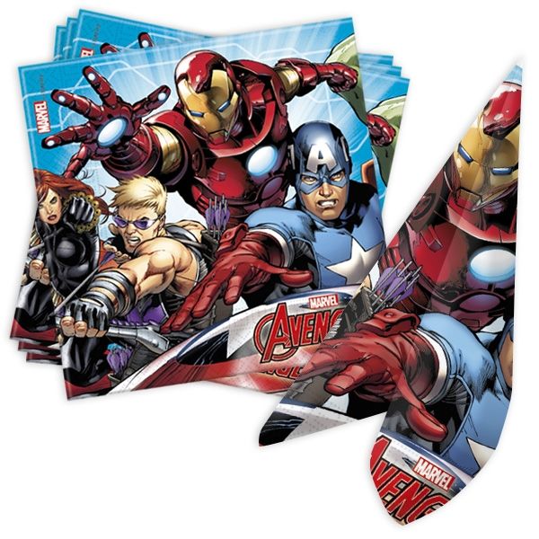 Avengers Servietten im 20er Pack, 33cm x 33cm von Procos