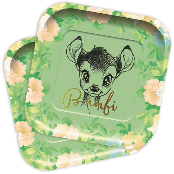 "Bambi", Servierteller, 8 Stück, Pappe