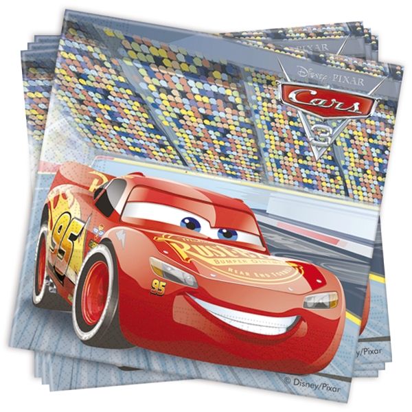 Cars 3 Servietten 20 Stück, 33cm, Rennwagen-Papierservietten, 2lag. Cars 3 Servietten 20 Stück, 33cm, Rennwagen-Papierservietten, 2lag. von Procos