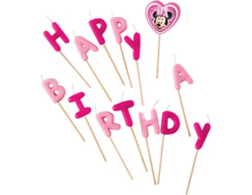 Disney 71598 Minnie Maus Kerzen Happy Birthday von 14 Stück von Ciao