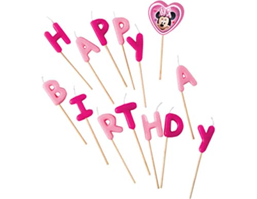 Disney 71598 Minnie Maus Kerzen Happy Birthday von 14 Stück Disney 71598 Minnie Maus Kerzen Happy Birthday von 14 Stück von Procos