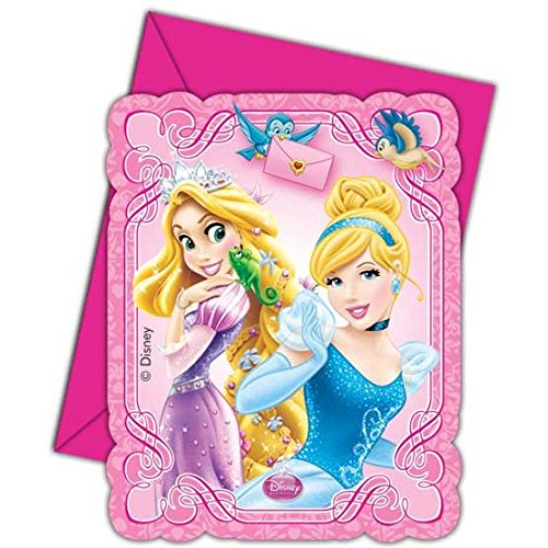 Disney Prinzessinnen Rapunzel, Schneewittchen und Co. 6 Einladungskarten Kindergeburtstag Disney Prinzessinnen Rapunzel, Schneewittchen und Co. 6 Einladungskarten Kindergeburtstag von Disney