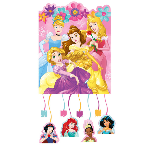 Disney Prinzessinnen Zugpinata aus Pappe, 21cm x 27cm von Procos