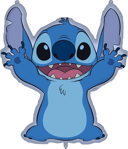 Folienballon * LILO & STITCH * als Deko für Geburtstag und Mottoparty | Ballon für Luft und Helium, 76x88cm | Kinder Kindergeburtstag Partydeko Ballon von Procos