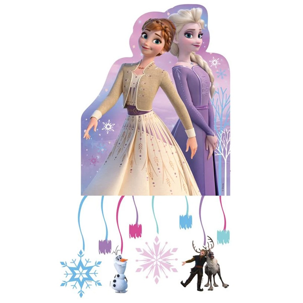 Frozen 2, Zugpinata aus Pappe, 21cm x 27cm