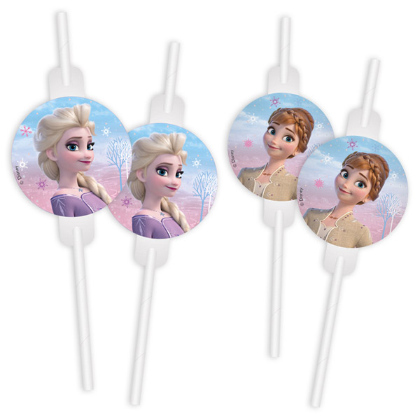 Frozen 2 Wind Spirit Motiv-Trinkhalme aus Papier, 4er Pack, 22cm Frozen 2 Wind Spirit Motiv-Trinkhalme aus Papier, 4er Pack, 22cm von Procos