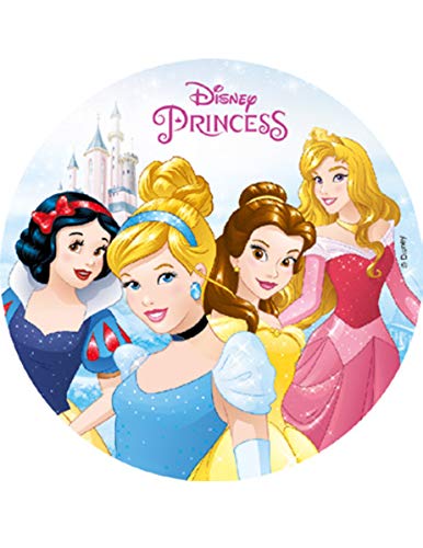 Generique - Disney-Prinzessinnen Tortenaufleger Kuchendeko bunt 18,5cm von Procos