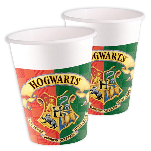 Harry Potter Pappbecher, 8 Stück, 200ml Harry Potter Pappbecher, 8 Stück, 200ml