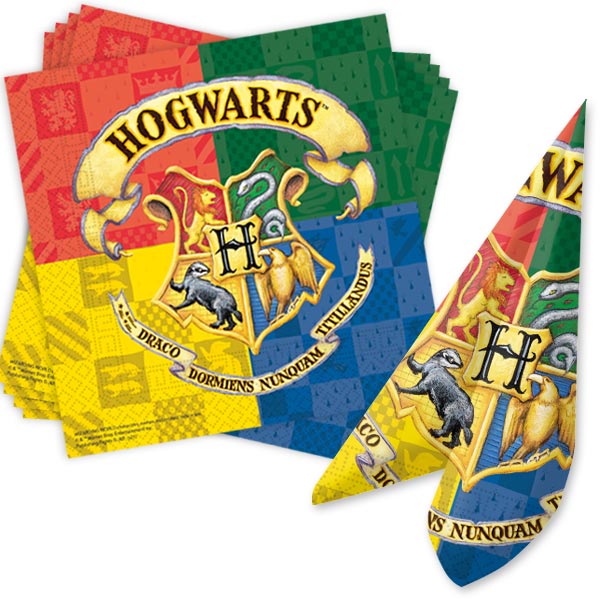 Harry Potter Servietten, 20 Stück, 33cm x 33cm von Procos