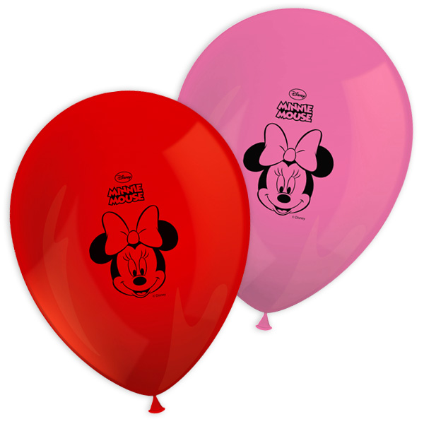 Luftballons Minnie Maus, 8 Stk., 30cm von Procos