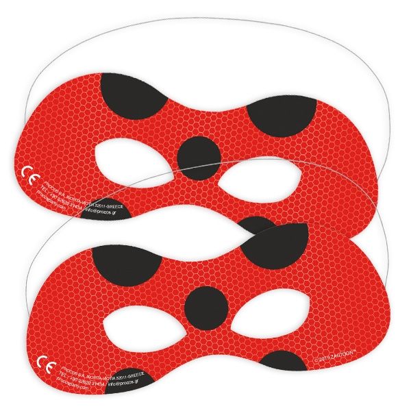 Miraculous Ladybug Partymasken, 6 Stk Miraculous Ladybug Partymasken, 6 Stk von Procos