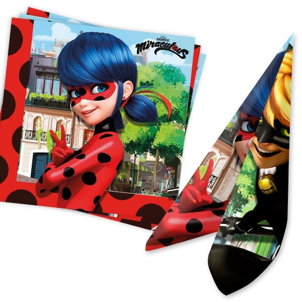 Miraculous Servietten, 20er, 33x33cm Miraculous Servietten, 20er, 33x33cm von Procos