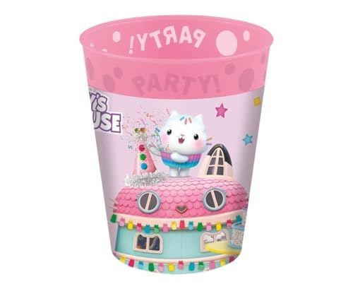 PROCOS Gabby´s Dollhouse Wiederverwendbare Kunststoffbecher (4 Stück, 250 ml) von Procos