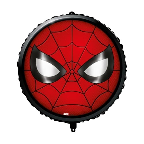Palloncino tondo con viso spiderman 18-46cm, 1pz. von Procos