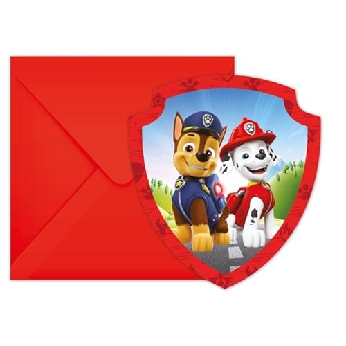 Paw Patrol Rescue Heroes 6 Einladungskarten Paw Patrol Rescue Heroes 6 Einladungskarten von Procos
