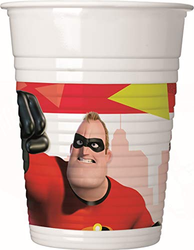 Procos 10067598 Partybecher Disney Die Unglaublichen 2 aus Plastik, 8 Stück Procos 10067598 Partybecher Disney Die Unglaublichen 2 aus Plastik, 8 Stück von Procos