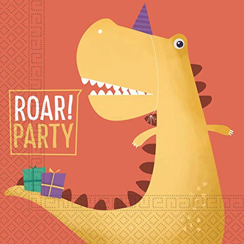 Procos 10067622 90248 - Servietten Dinosaurier, 20 Stück, Größe 33 x 33 cm, Papierservietten mit Motiv, Dinos, Roar Party, Tischdekoration, Mundtuch Procos 10067622 90248 - Servietten Dinosaurier, 20 Stück, Größe 33 x 33 cm, Papierservietten mit Motiv, Dinos, Roar Party, Tischdekoration, Mundtuch von Procos