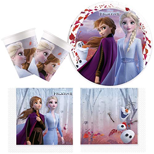Procos 10134722 - Partyset Disney Frozen 2, Die Eiskönigin, Anna und Elsa von Procos