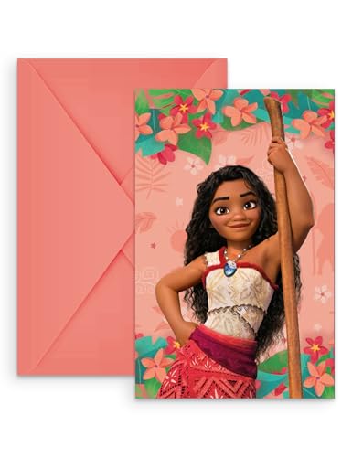Procos 6 Einladungen Vaiana 2 – Rosa Procos 6 Einladungen Vaiana 2 – Rosa von Procos