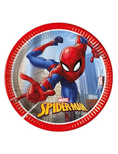 Procos 8 Pappteller Spiderman Fighter 20 cm - Blau Procos 8 Pappteller Spiderman Fighter 20 cm - Blau von Procos