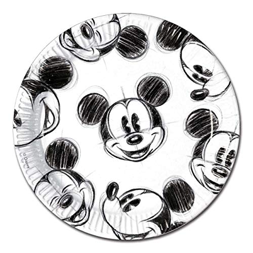 Procos 82738 - Teller Mickey Faces, 25 Stück, Durchmesser 23 cm, Einwegteller, Kindergeburtstag, Partygeschirr Procos 82738 - Teller Mickey Faces, 25 Stück, Durchmesser 23 cm, Einwegteller, Kindergeburtstag, Partygeschirr von Procos