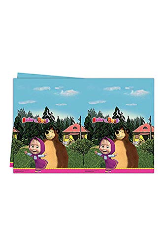 Procos 84602 – Masha und der Bär Kunststoff-Tischdecke , Mehrfarbig, 120 x 180 cm Procos 84602 – Masha und der Bär Kunststoff-Tischdecke , Mehrfarbig, 120 x 180 cm von Procos