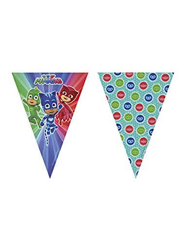 Procos 88636 - Flaggenbanner PJ Masks, 9 Fahnen, Girlande aus Kunststoff Procos 88636 - Flaggenbanner PJ Masks, 9 Fahnen, Girlande aus Kunststoff von Procos