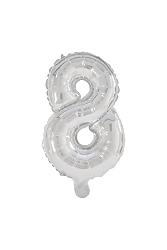 Procos 89805 - Folienballon Zahl 8, Befüllung mit Helium oder Luft, Geburtstag, Dekoration, Party, Jubiläum Procos 89805 - Folienballon Zahl 8, Befüllung mit Helium oder Luft, Geburtstag, Dekoration, Party, Jubiläum von Procos