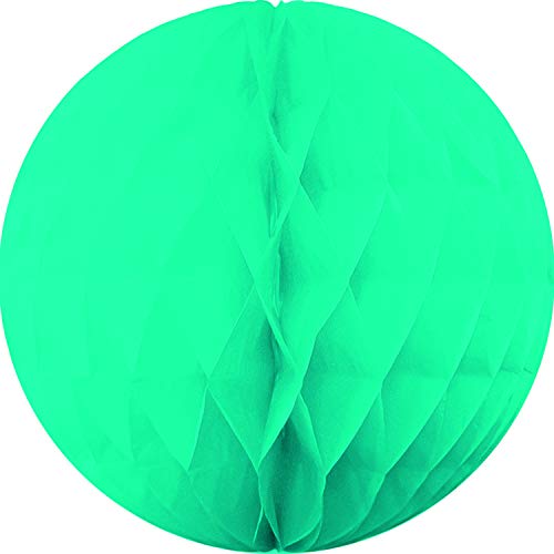 Procos 90682 - Hängedekoration Wabenball, hellgrün, aus Papier, Durchmesser 15 cm, Geburtstag, Karneval, Gartenparty von Procos
