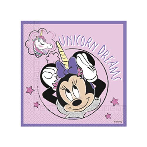 Procos 90992 Disney Servietten, 20 St, Minnie Mouse, Einhorn, Unicorn, kompostierbar Procos 90992 Disney Servietten, 20 St, Minnie Mouse, Einhorn, Unicorn, kompostierbar von Procos