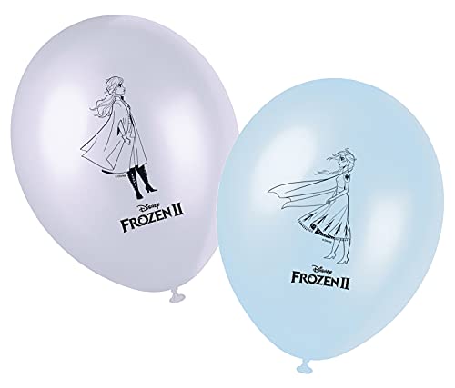 Procos 91133 - Latex-Ballons Frozen 2, 8 Luftballons mit Motiv, Gast-Geschenk, Kinder-Geburtstag, Mottoparty, Karneval von Procos