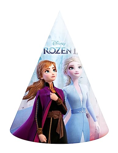 Procos 91134 - Party-Hüte Frozen 2, 6 Stück, Größe 16 x 12 cm, Gast-Geschenk, Karneval, Geburtstag, Mottoparty Procos 91134 - Party-Hüte Frozen 2, 6 Stück, Größe 16 x 12 cm, Gast-Geschenk, Karneval, Geburtstag, Mottoparty von Procos