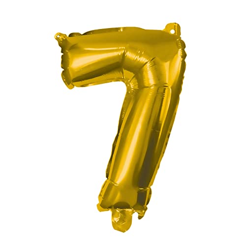 Procos 91191 - Folienballon Zahl 7, Zahlenballon, Helium, Ballon, Geburtstag, Dekoration, Geschenk von Procos