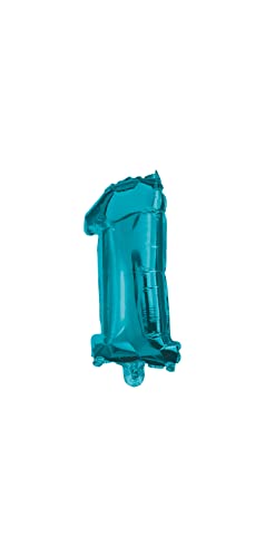 Procos 91519 - Folienballon Zahl 1, Blau von Procos